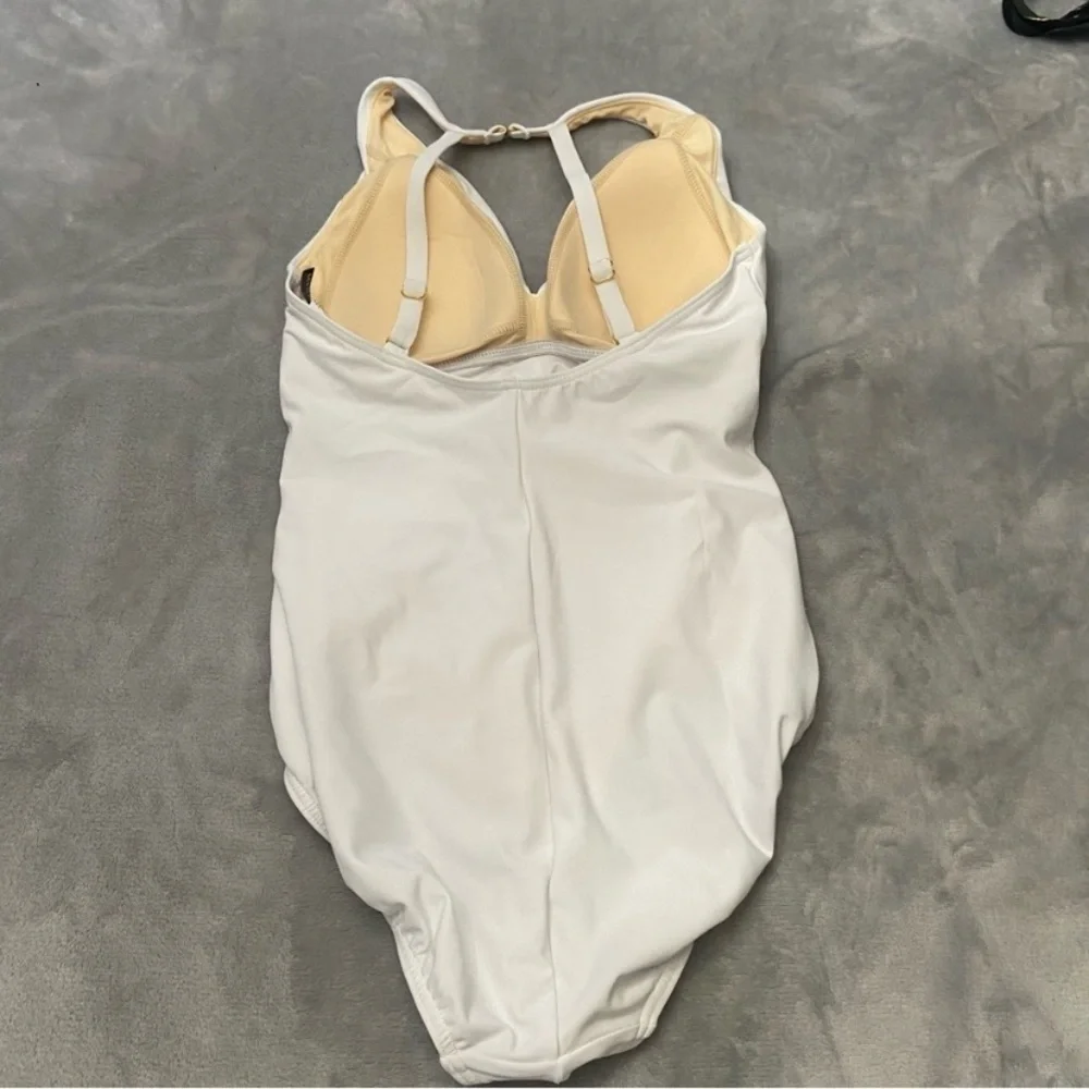 New! Miraclesuit White Illusionists Wrapture One Piece Swimsuit 3248